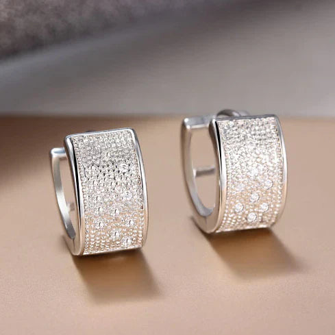 Fascinating Shimmering Sterling Silver Earrings for Stylish Accents