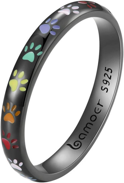 Eleganter Pfoten-Ring aus 925er Sterlingsilber von SENA