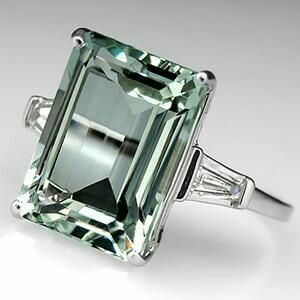 Eleganter Vintage Türkis Kristallring