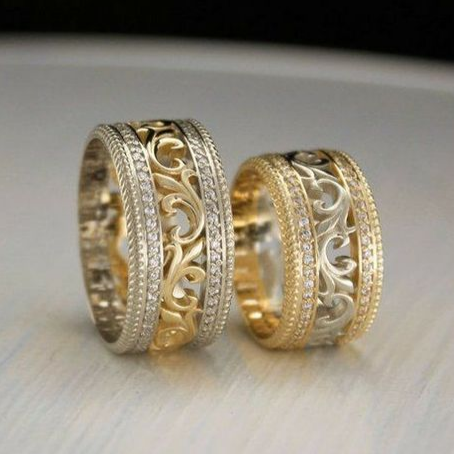 Eleganter Vintage-Dual-Ring in Gold